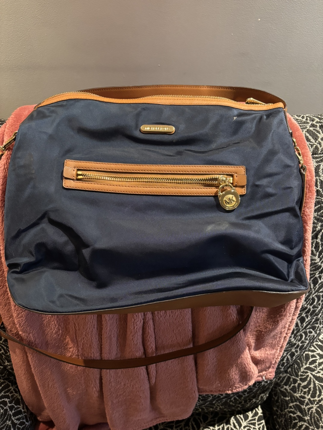 Michael Kors Navy Blue Crossbody Bag