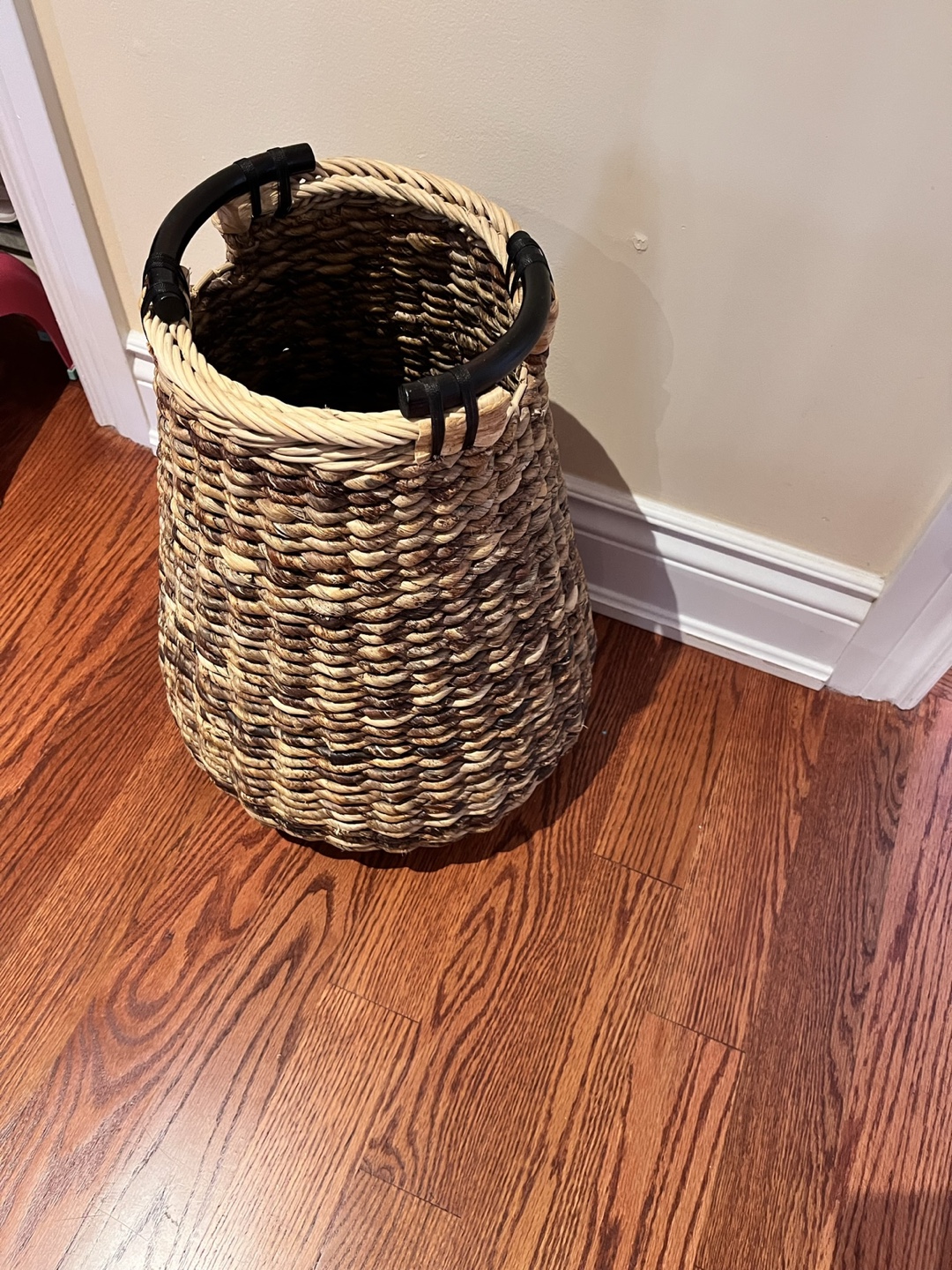 Large Woven Basket with Handles - photo 2