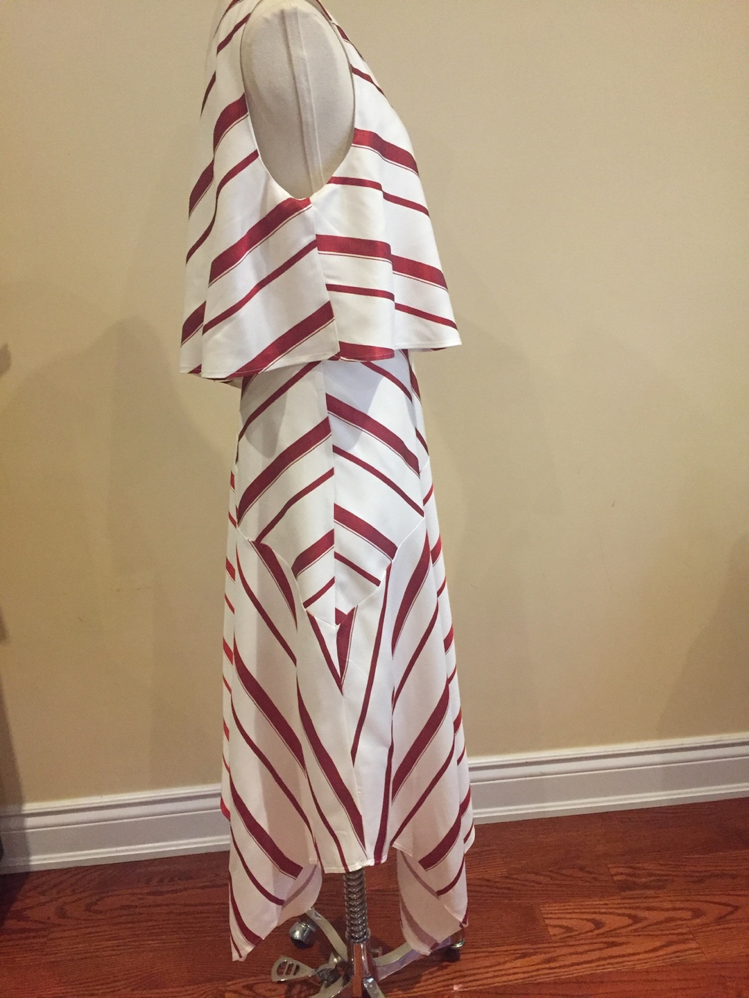 Banana Republic Petite One-Shoulder Asymmetrical Striped Dress - photo 3