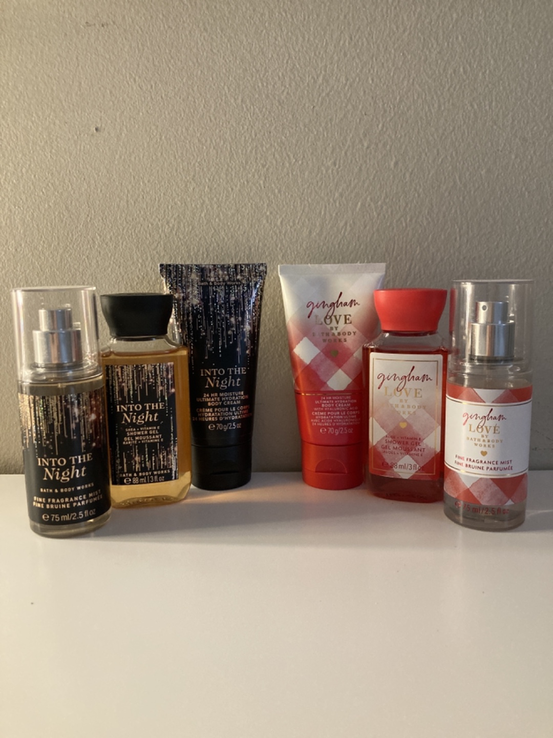 Bath & Body Works Gingham Love & Into the Night Gift Set
