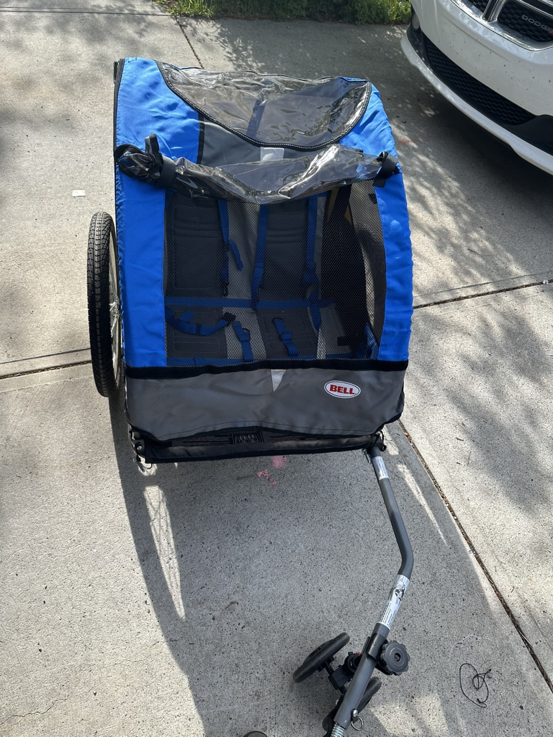 BELL Bicycle Trailer - Blue and Yellow