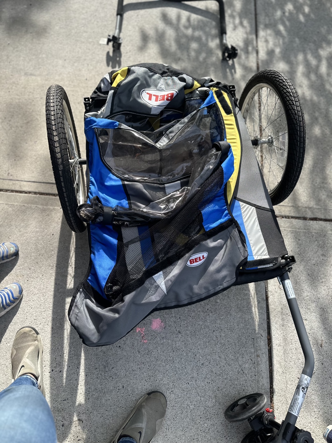 BELL Bicycle Trailer - Blue and Yellow - photo 3