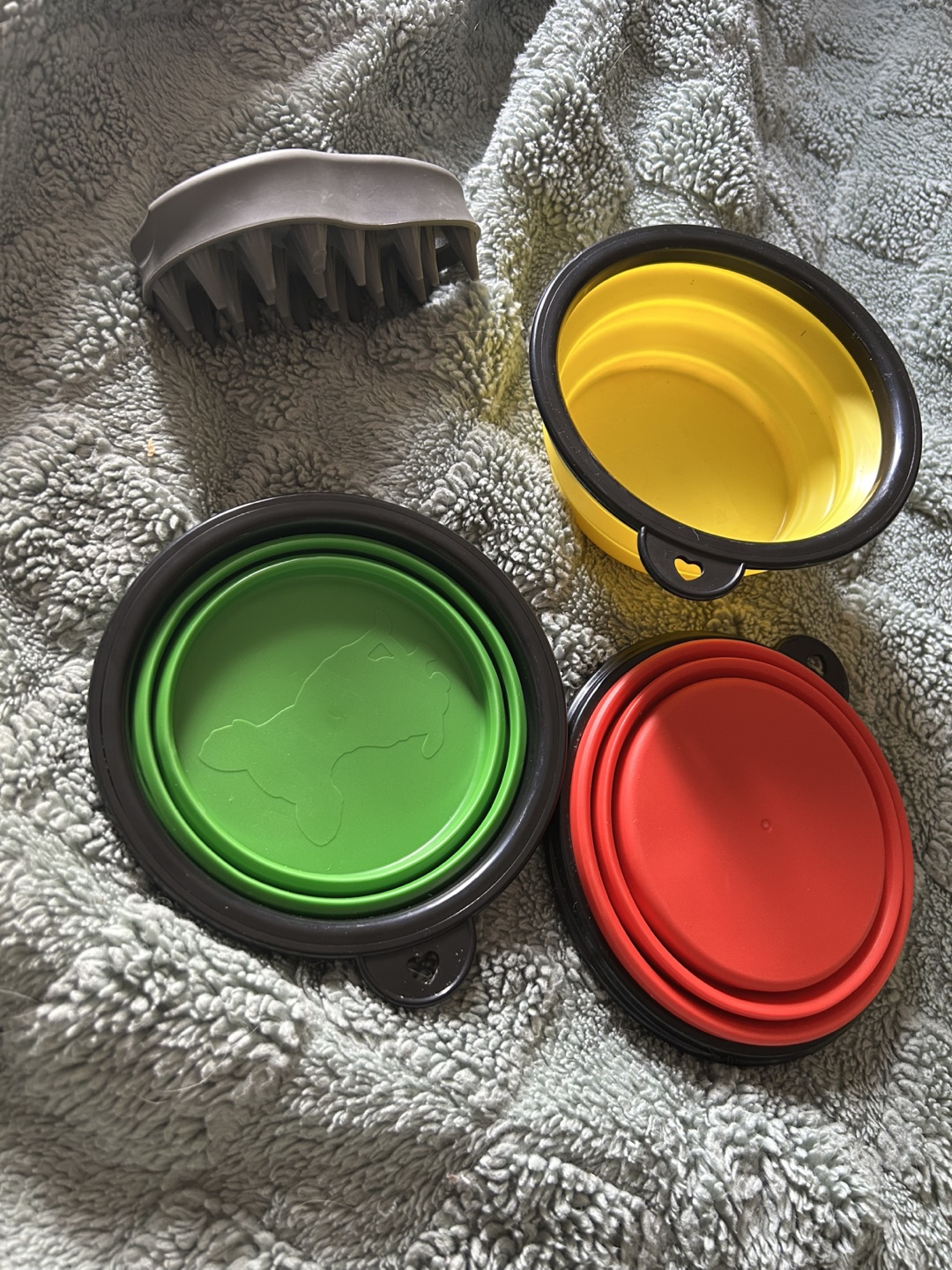 Silicone Bowls & Brush