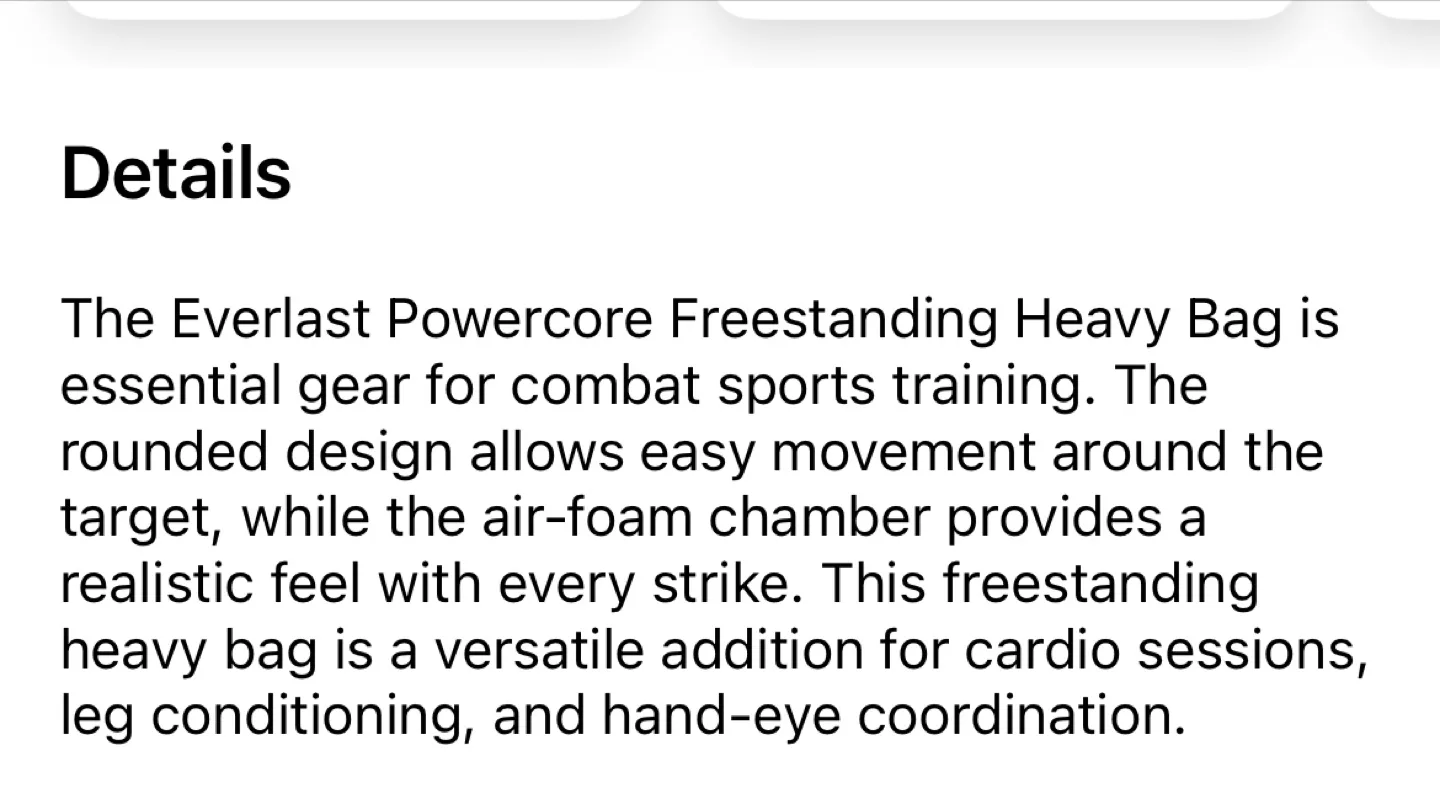 Everlast Powercore Freestanding Punching Bag image indicator(10)