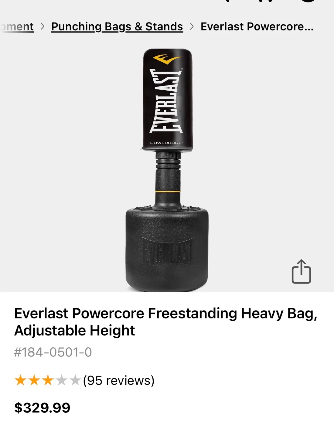 Everlast Powercore Freestanding Punching Bag image indicator(7)