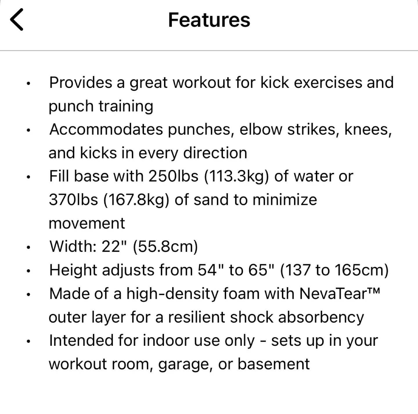 Everlast Powercore Freestanding Punching Bag image indicator(9)