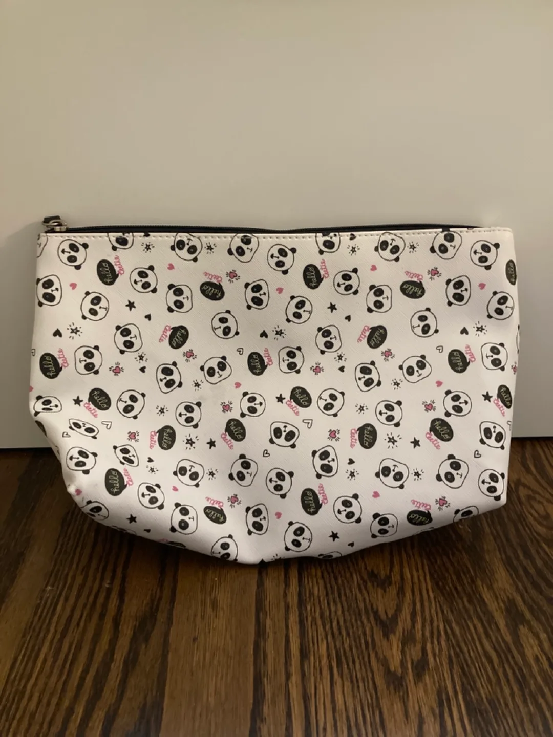 Big Adorable Panda Print Makeup Bag thumbnail