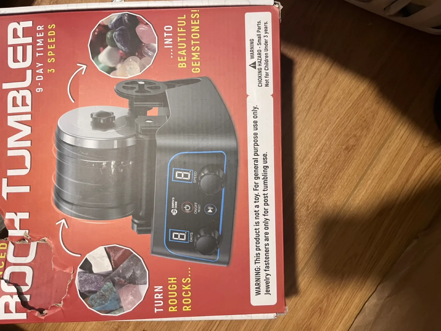 Earth's Rock Tumbler with Grit and Pellets image indicator(3)