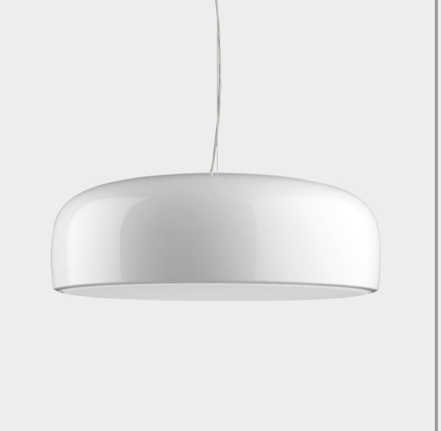White Modern Pendant Light Fixture - photo 4