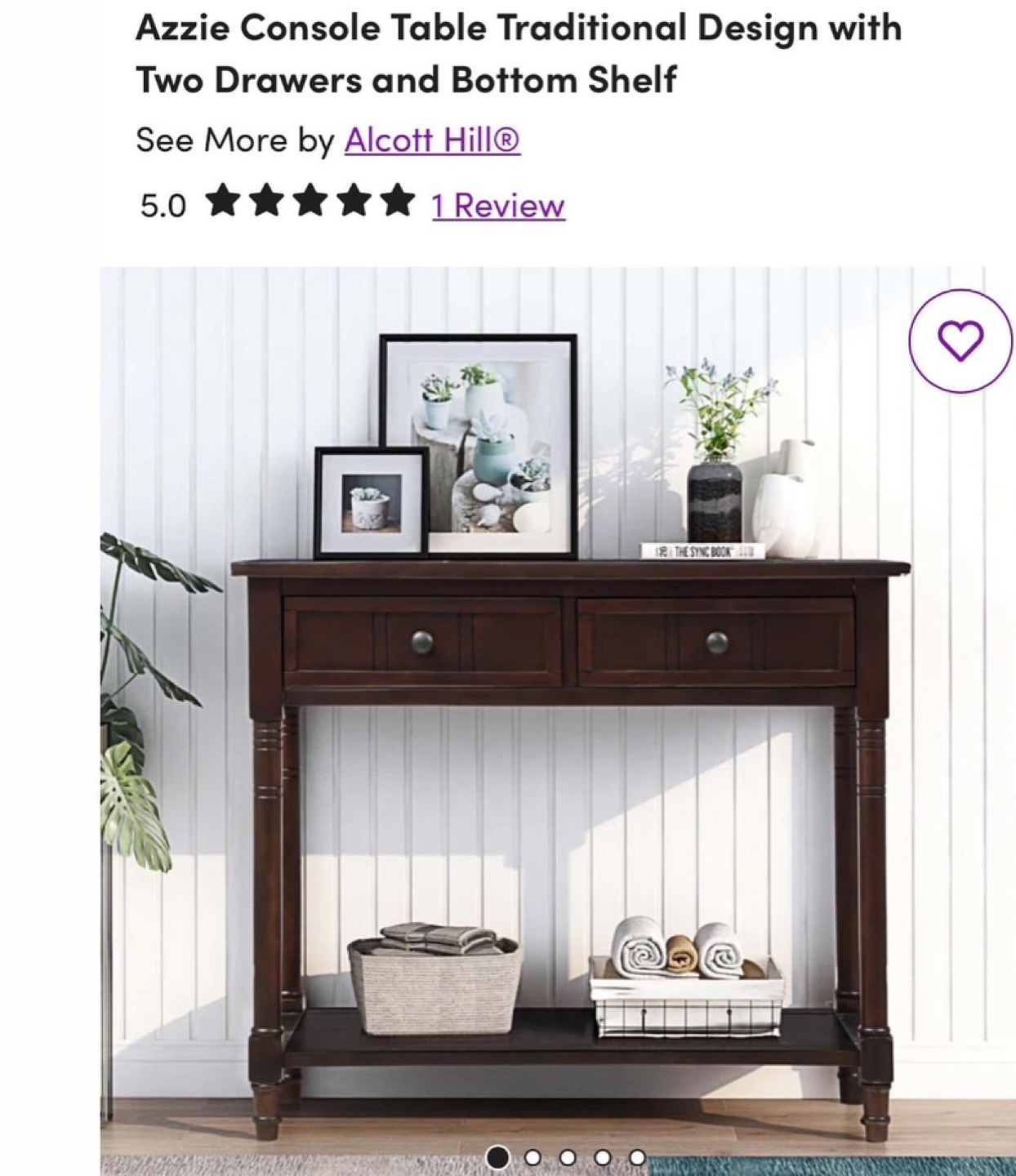 Alcott Hill Azzie Console Table