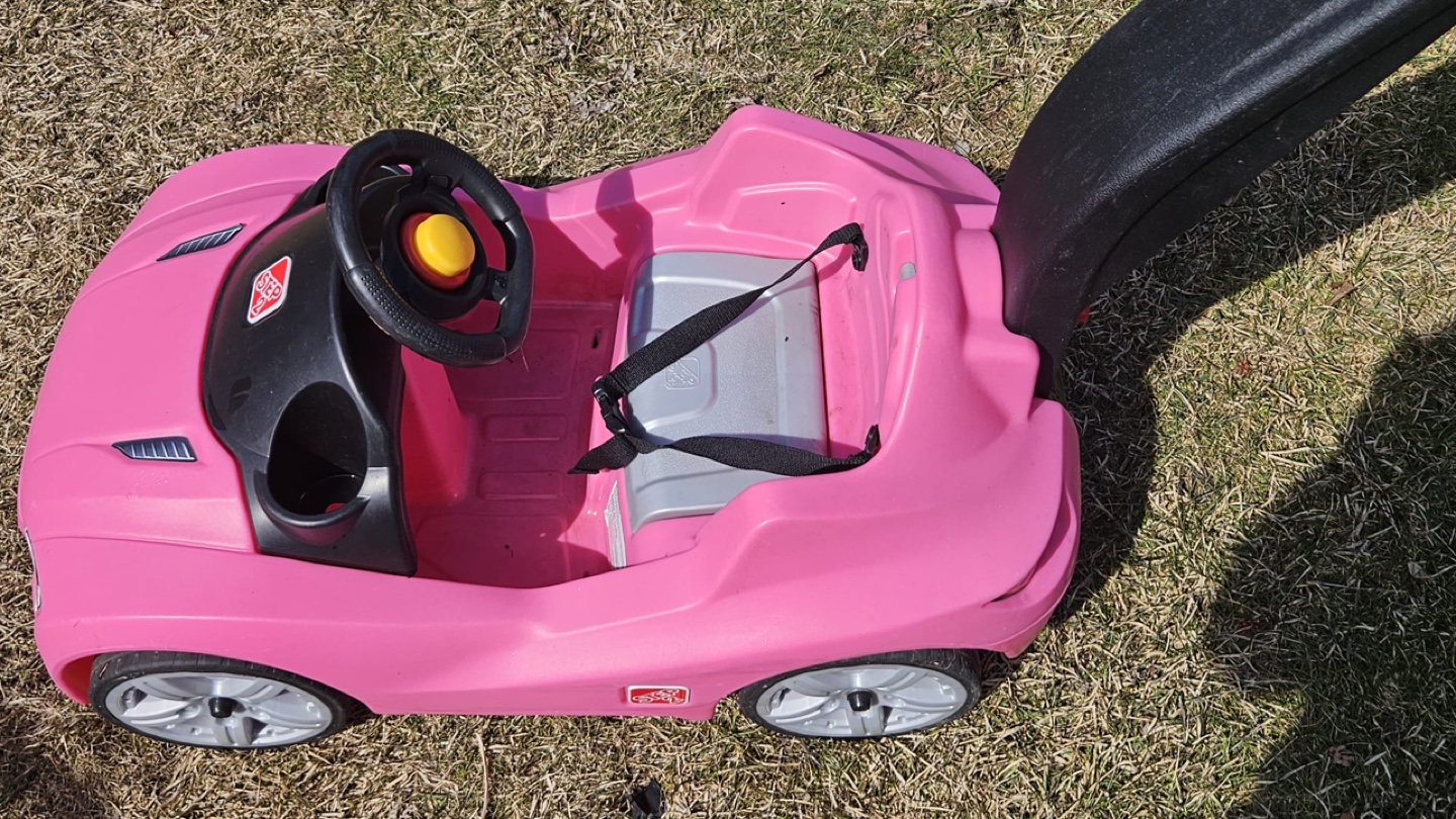 Pink Push and Ride-On Car - photo 2