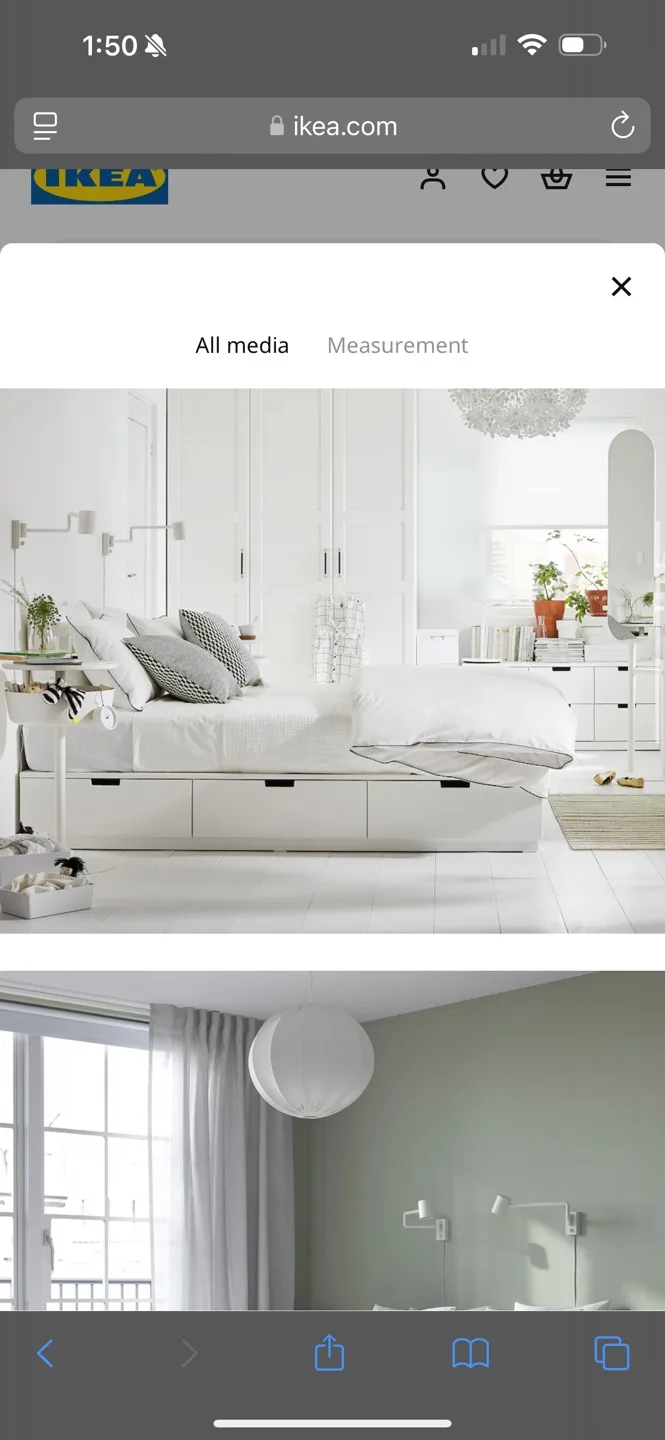 IKEA queen Bed Frame with 6 Storage drawers image indicator(2)