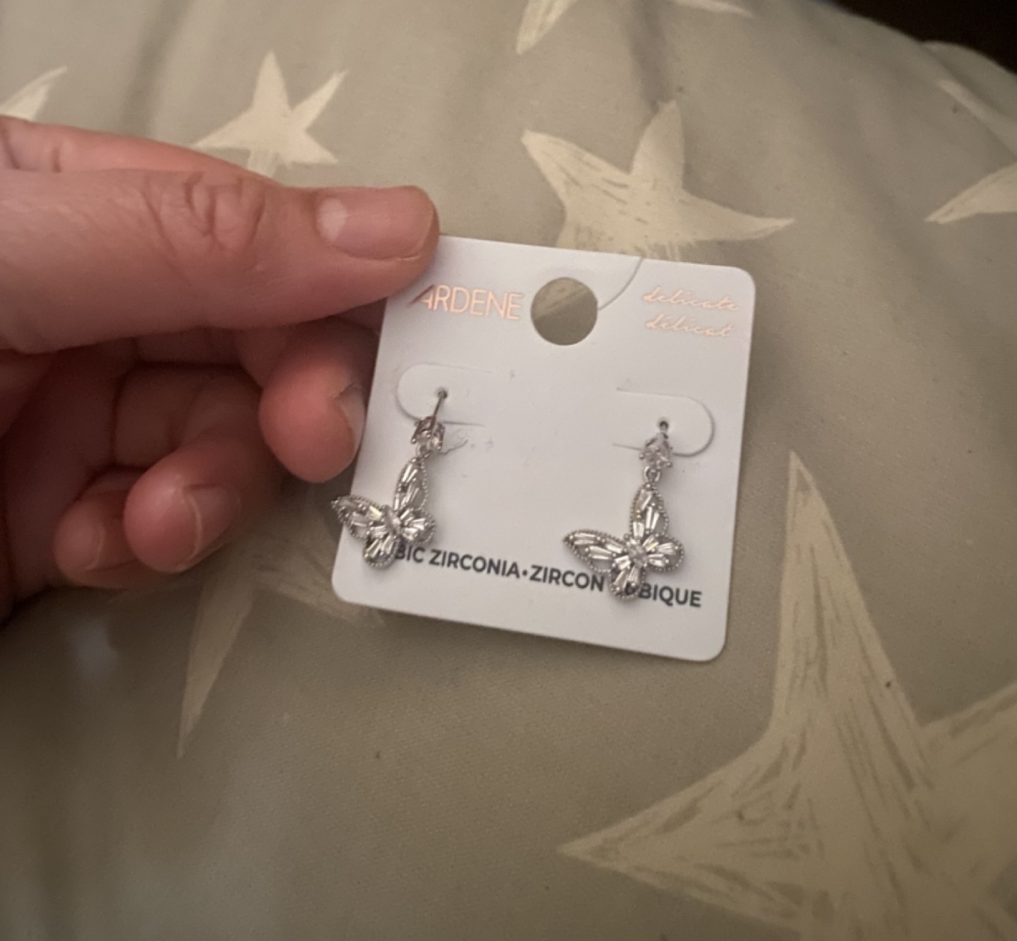Ardenne Cubic Zirconia Butterfly Earrings