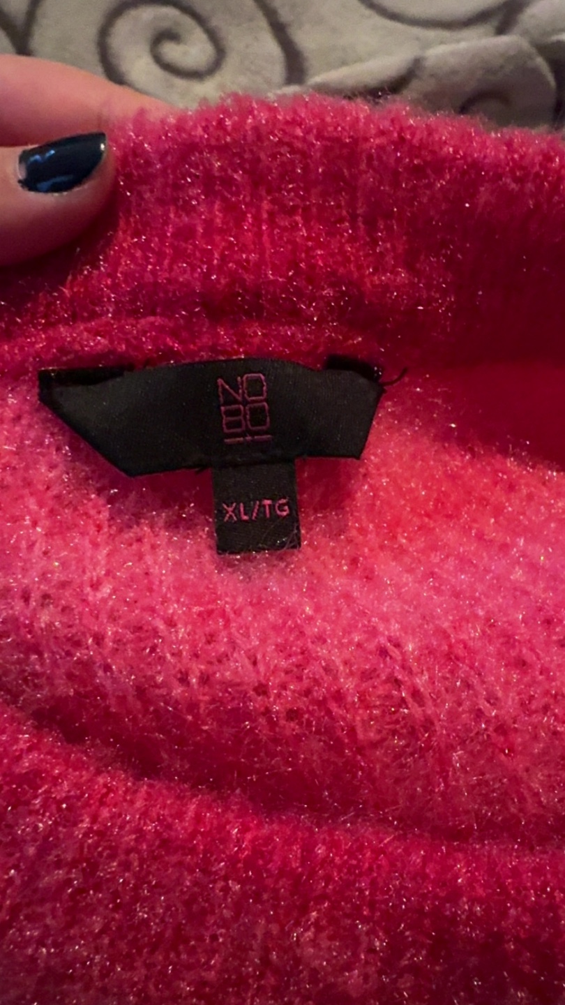 Nobo XL Pink Fuzzy Sweater - photo 2