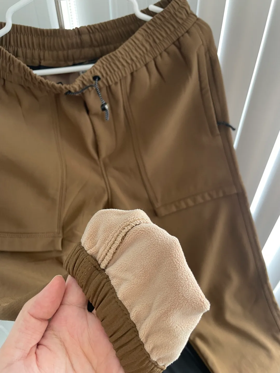 Men's Size M Brown Tech Pants image indicator(7)