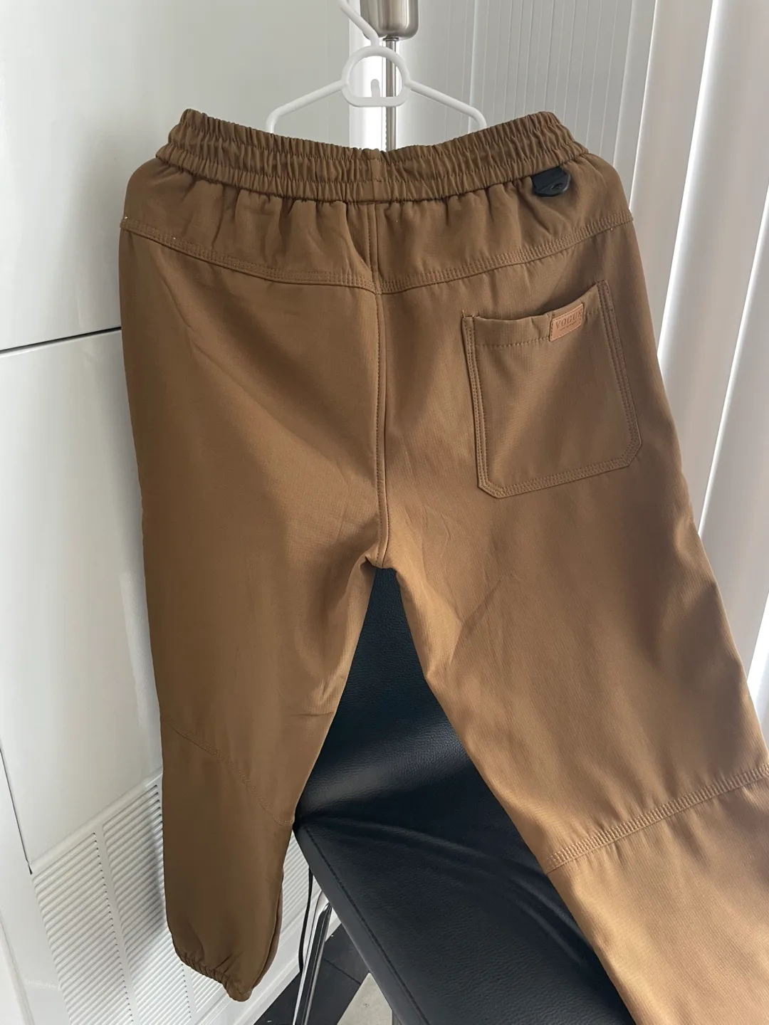 Men's Size M Brown Tech Pants image indicator(8)