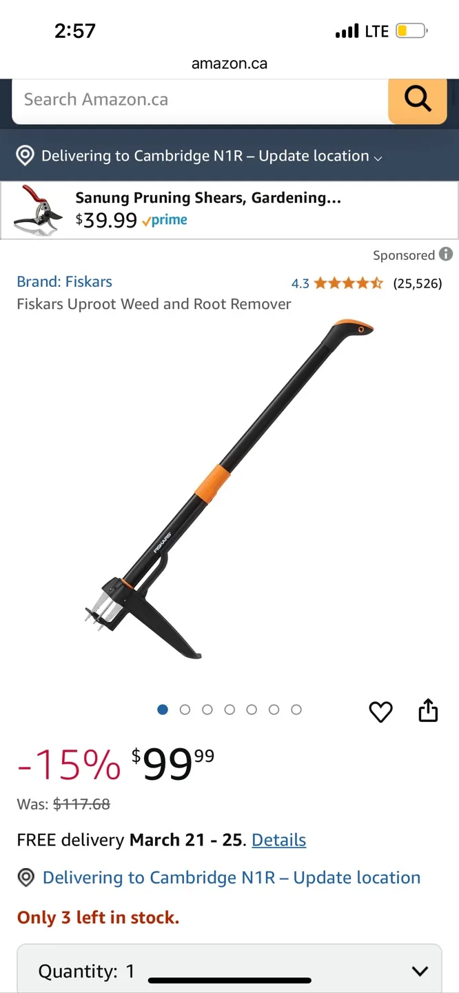 Fiskars Uproot Weed and Root Remover image indicator(5)