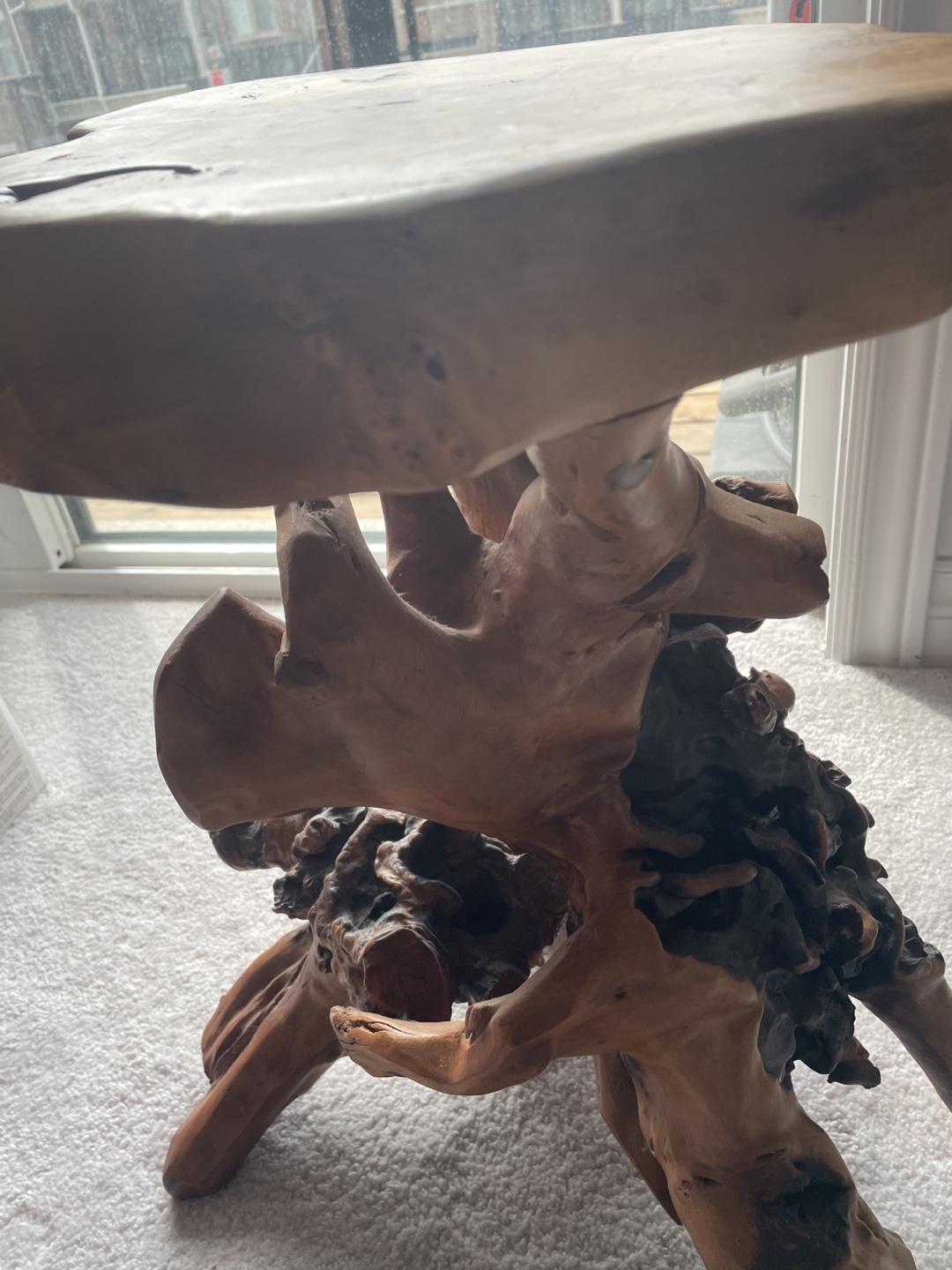 Unique Live Edge Wood Side Table - photo 3