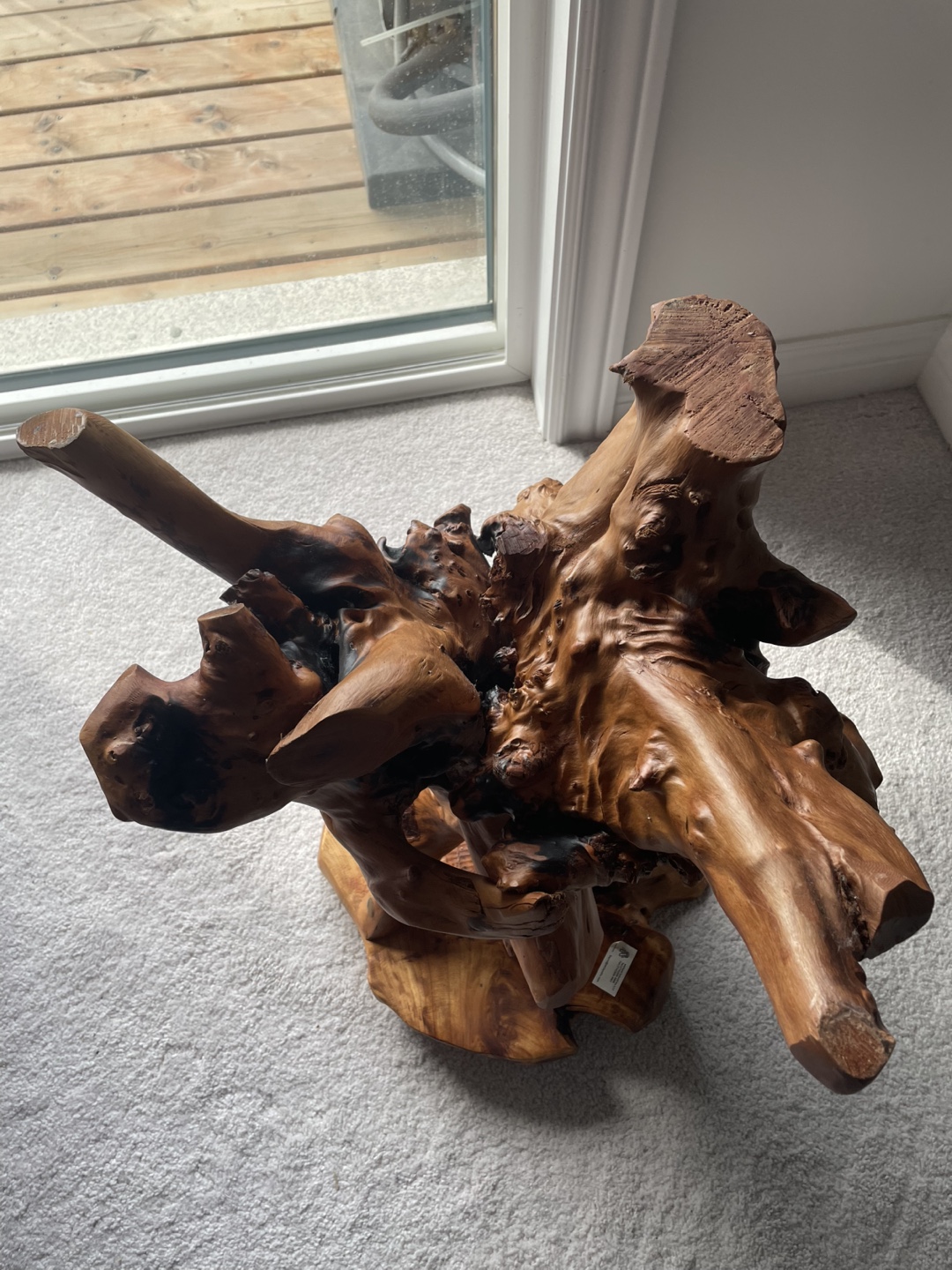 Unique Live Edge Wood Side Table - photo 5