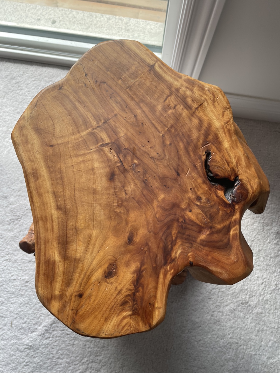 Unique Live Edge Wood Side Table - photo 2