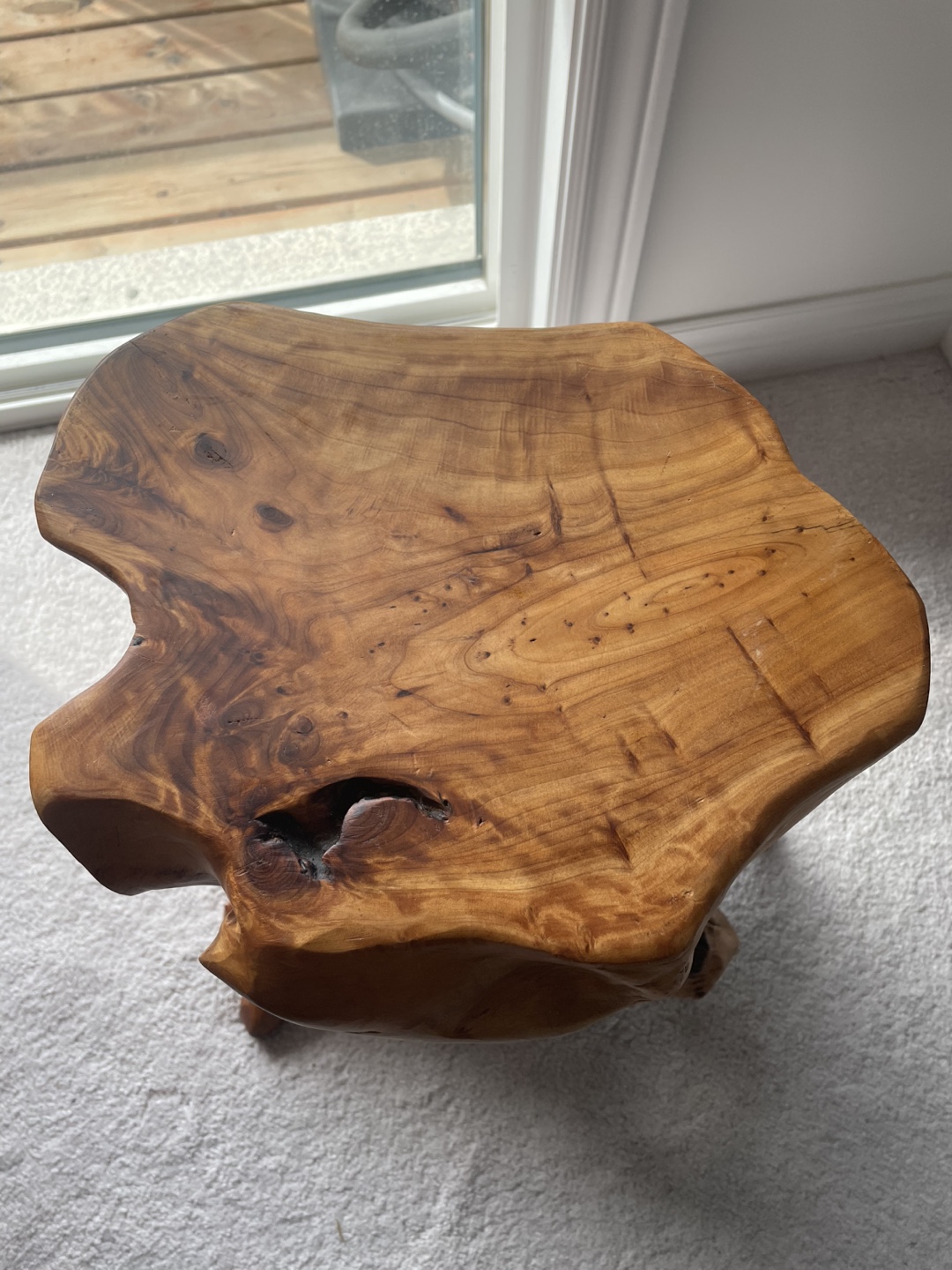 Unique Live Edge Wood Side Table - photo 4