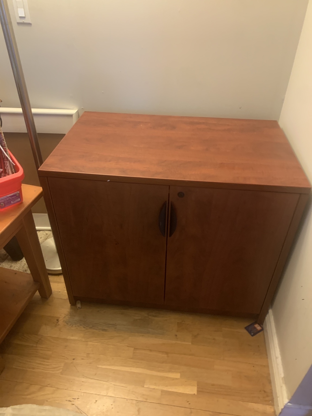 Cherry Wood Lateral File Cabinet