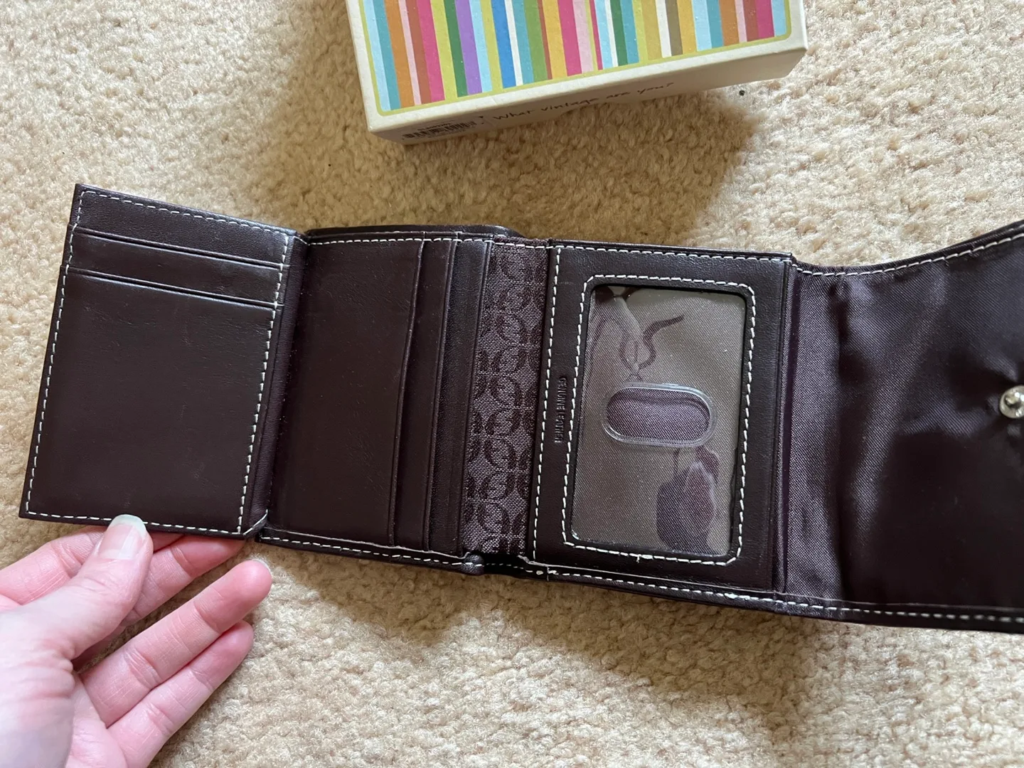 Fossil Genuine Leather Brown Wallet image indicator(4)