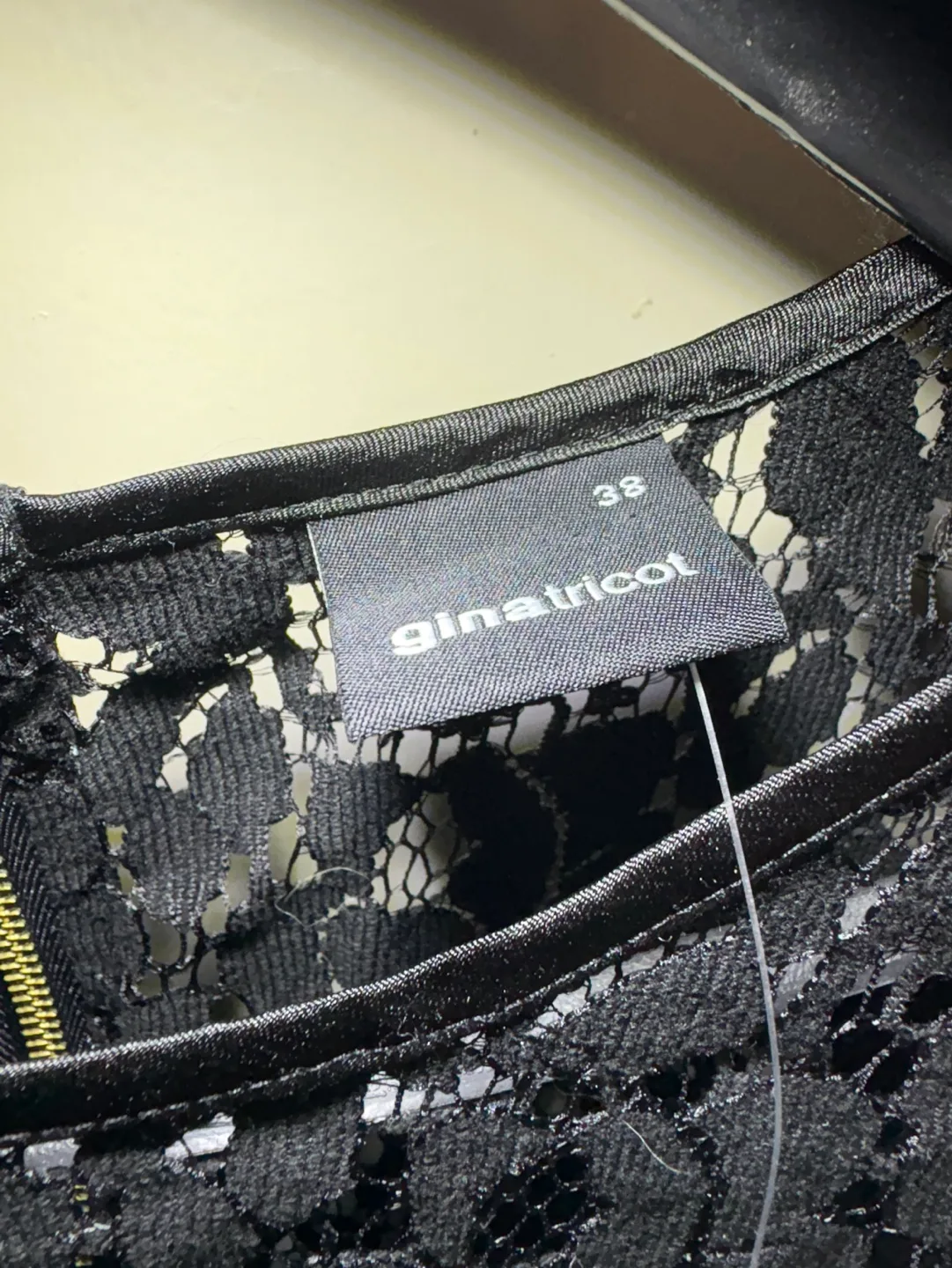 *New* Gina Tricot Black Lacey Dress (Eur size 38) image indicator(2)