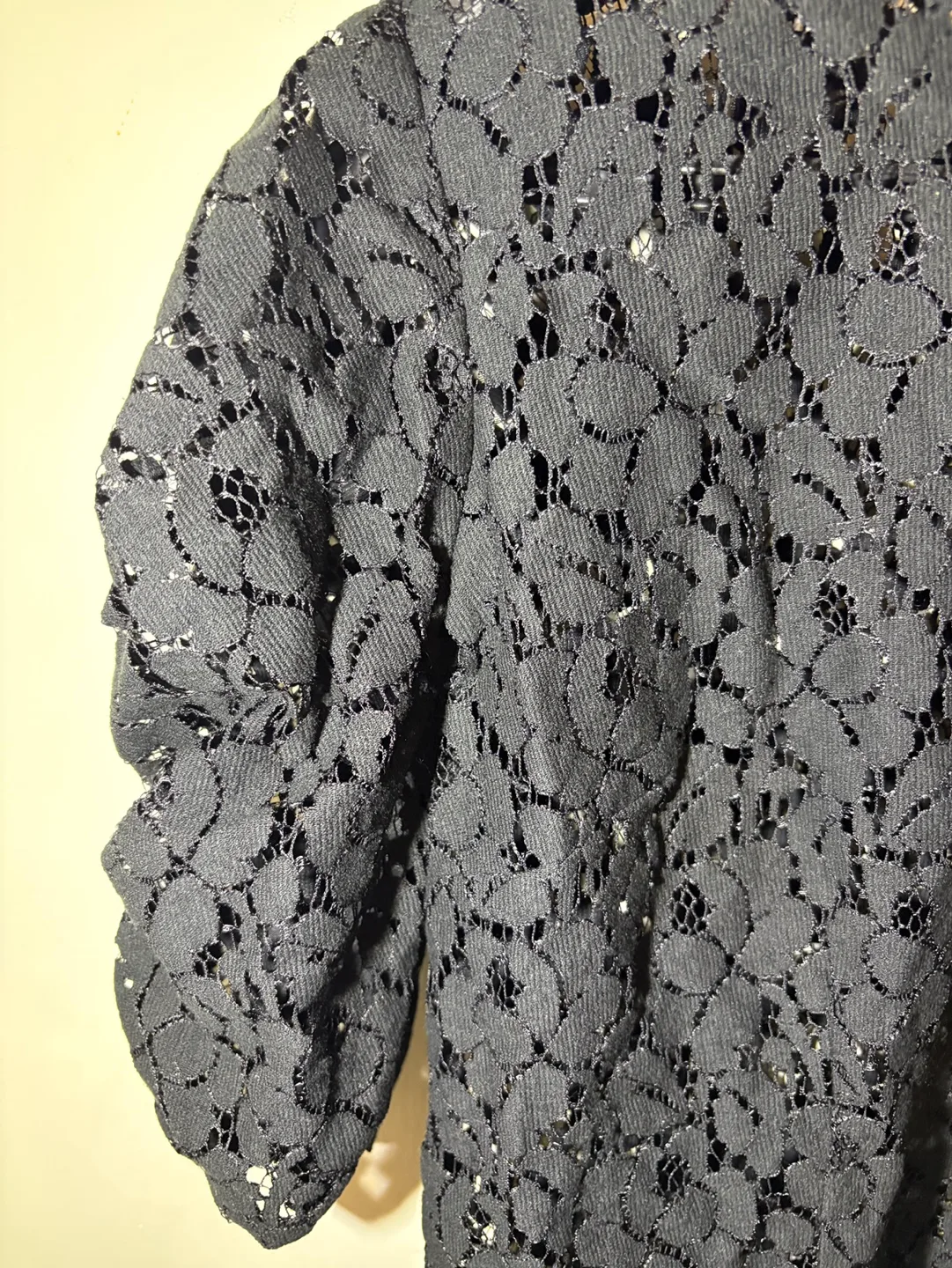 *New* Gina Tricot Black Lacey Dress (Eur size 38) image indicator(3)