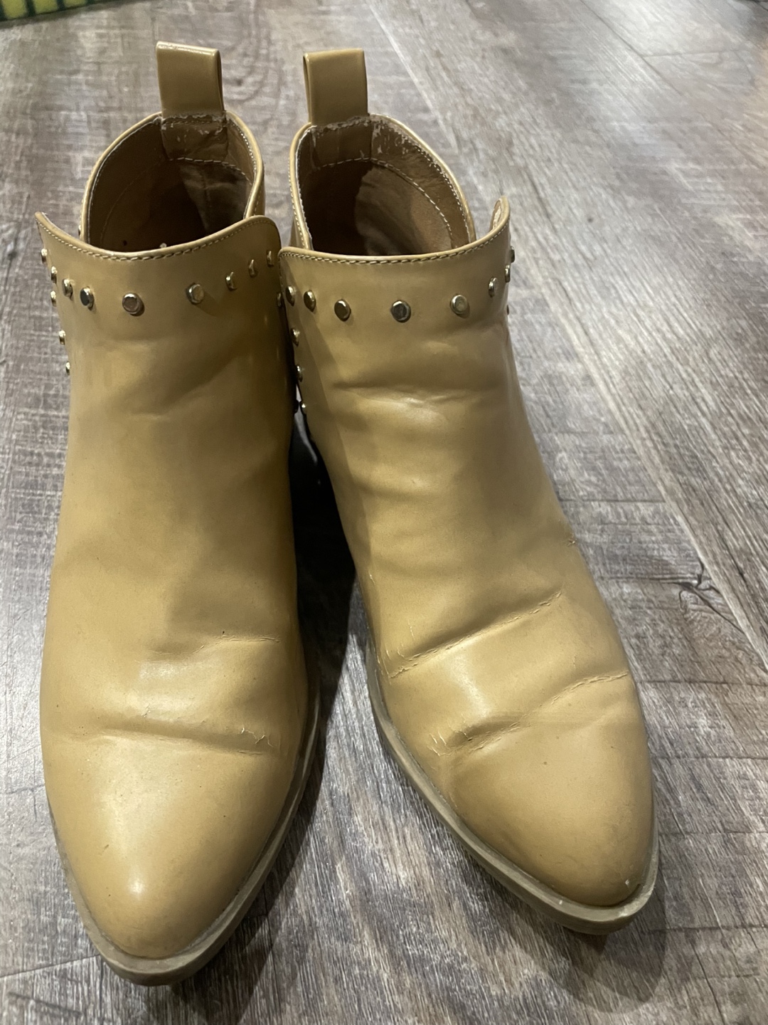 Tan Studded Ankle Boots - Size 7 - photo 2