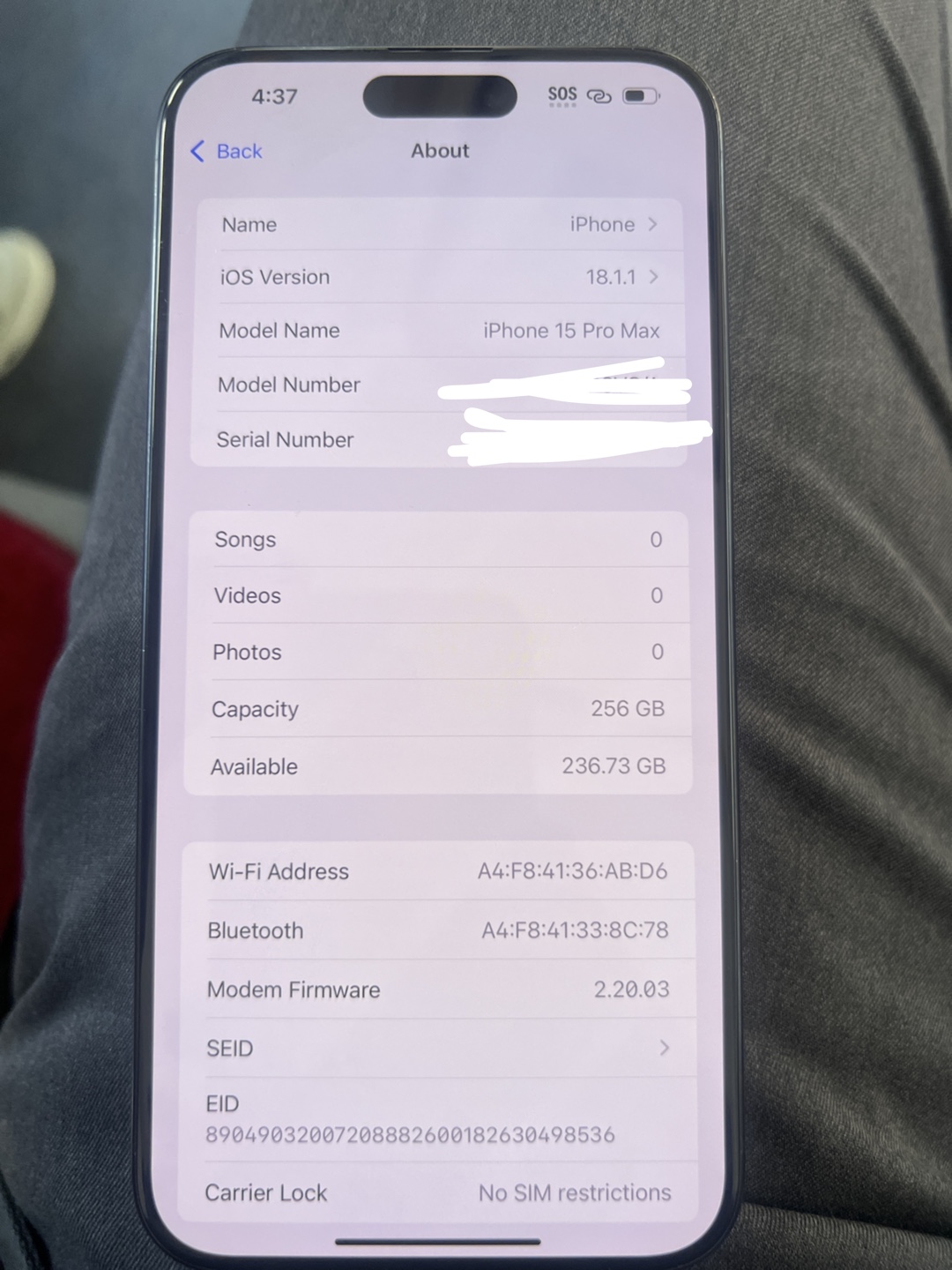iPhone 15 Pro Max - 256GB - black - photo 3