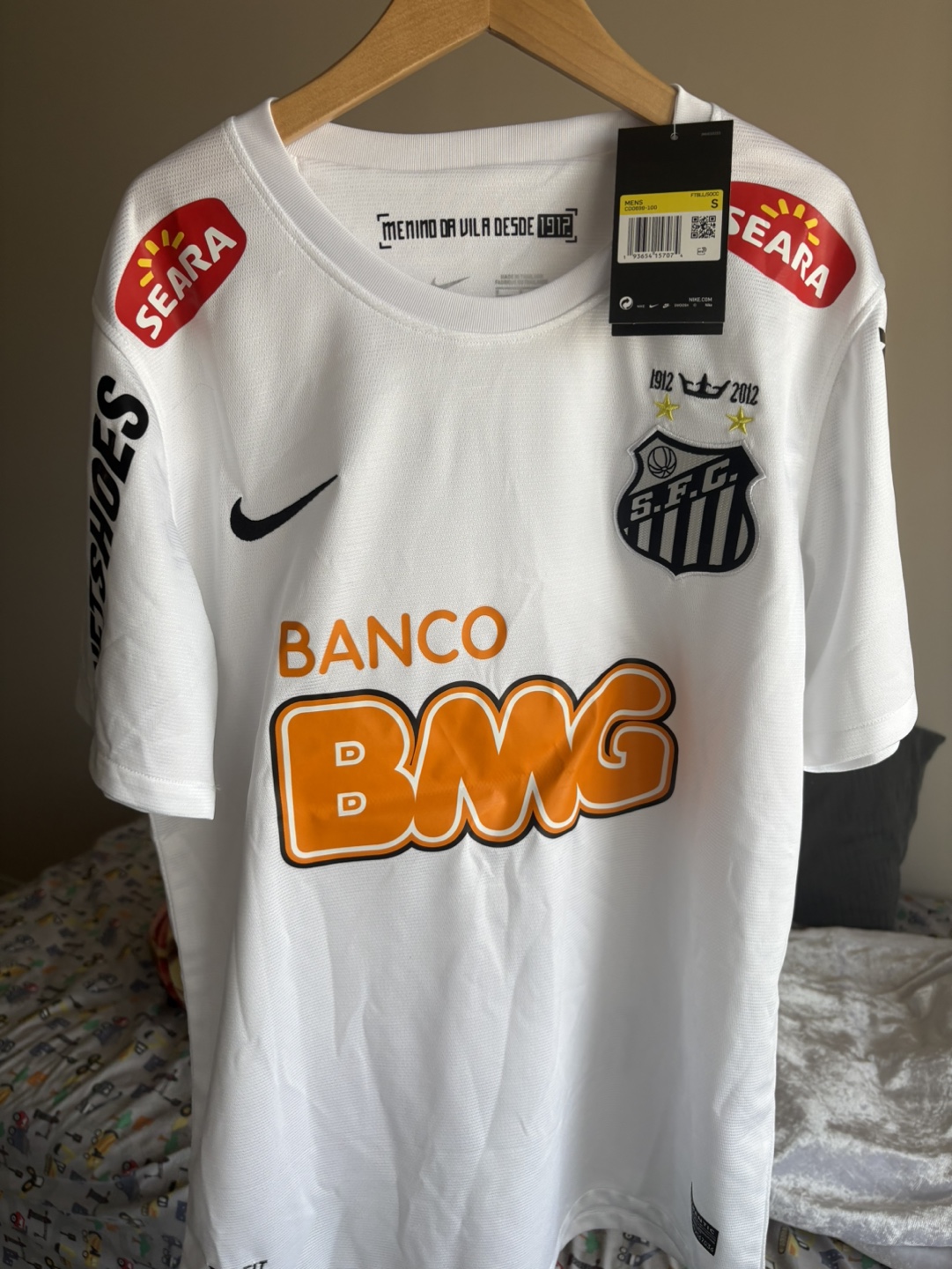 Neymar Jr. Santos FC 2012 Nike Jersey Size M