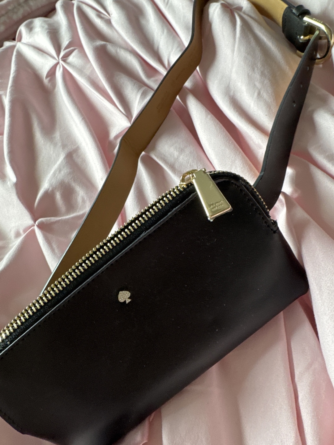 Kate Spade Black Leather Belt Bag