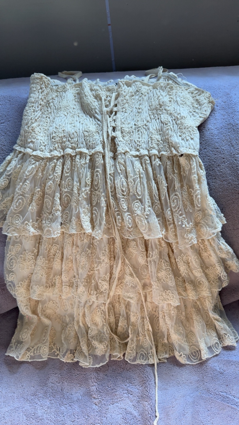 Lace-trimmed Summer Dress