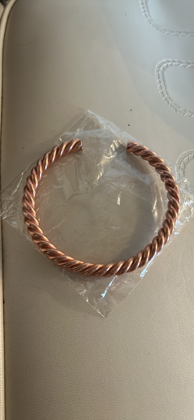 Pure Copper Twisted Cuff Bracelet - photo 2