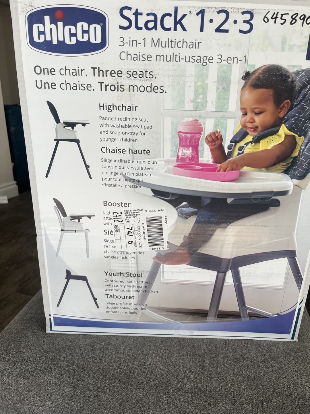 Chicco Stack 123 3-in-1 Multichair - New in Box