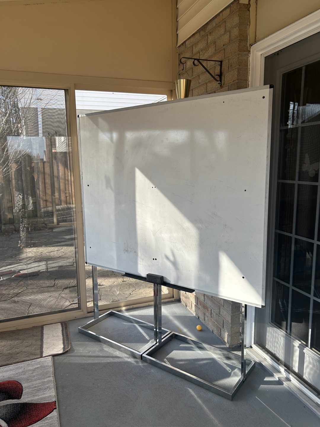 White board on stand