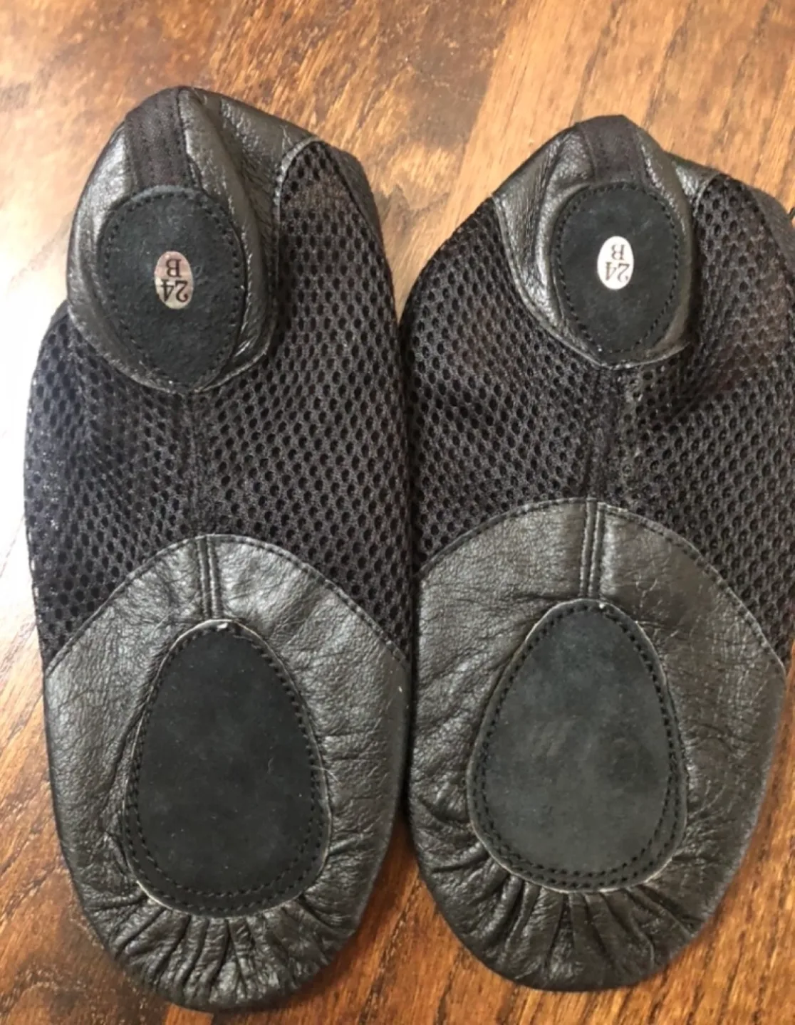 New Jazz Dance  Black Leather Shoes Size 6 image indicator(2)