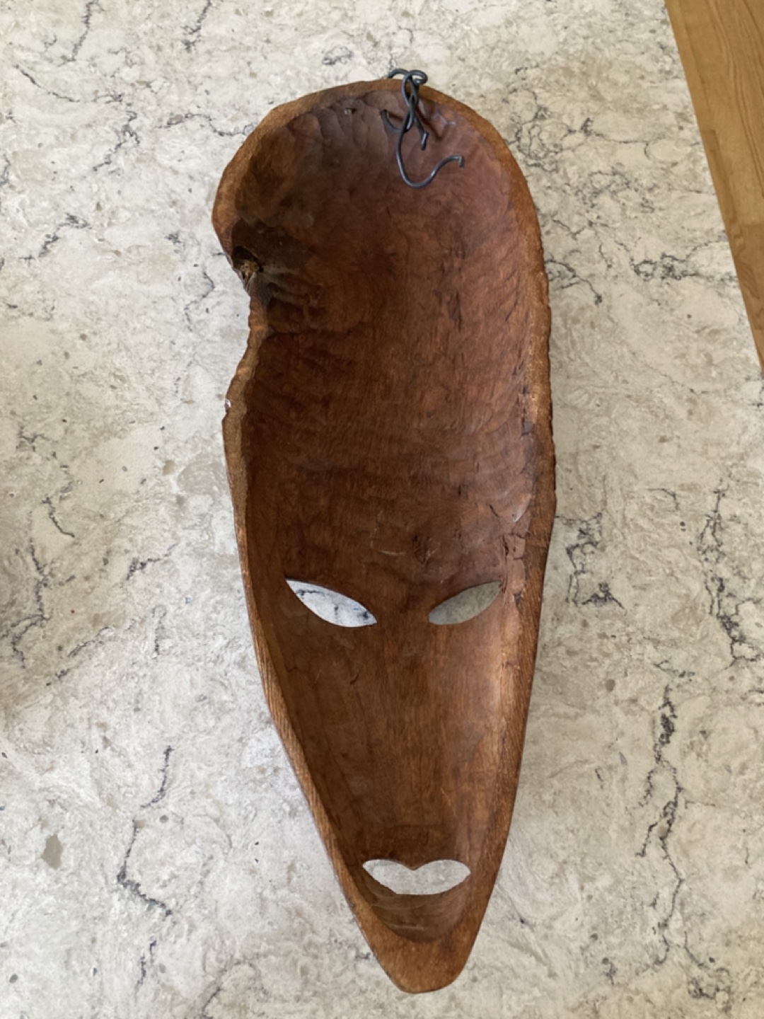 Hand-carved Wooden Mask - photo 2