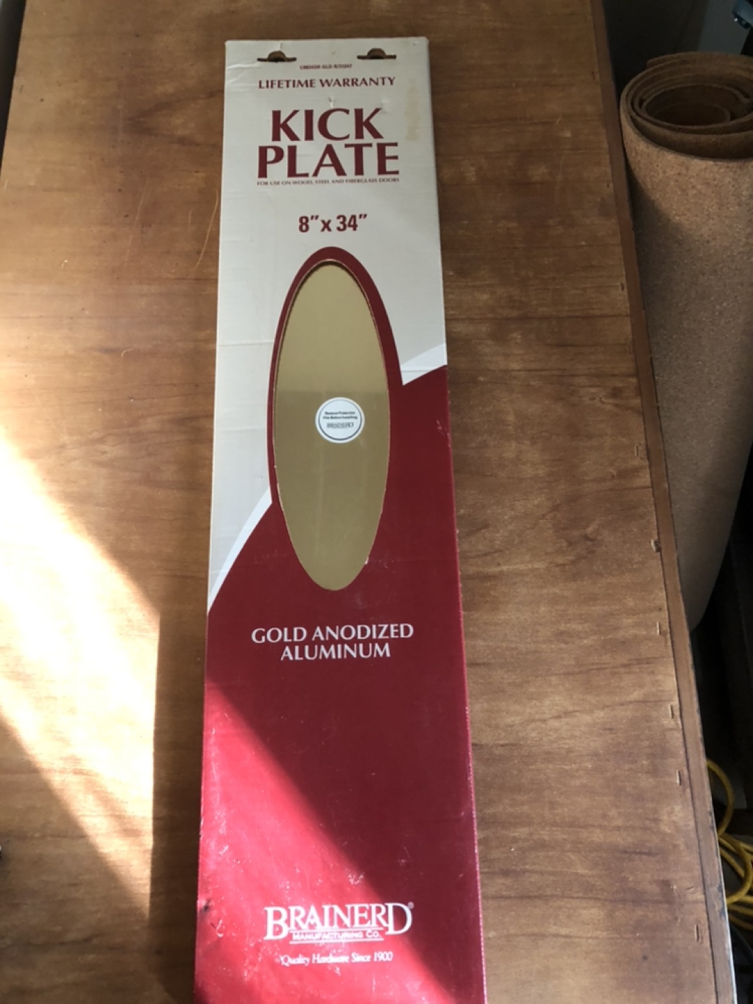 Gold, Aluminum Kick Plate