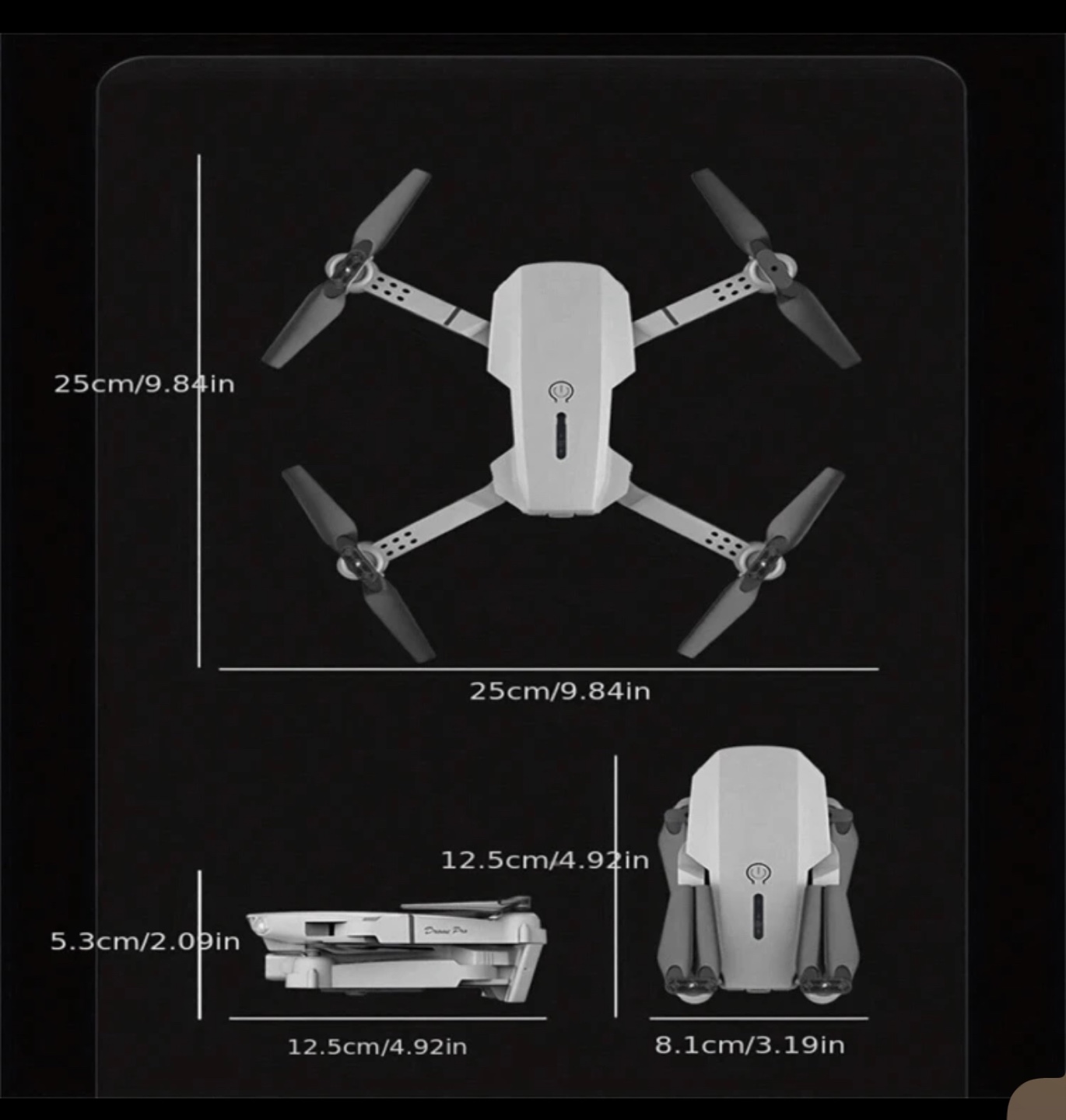 Single Camera Drone with Remote & Accessories - photo 5