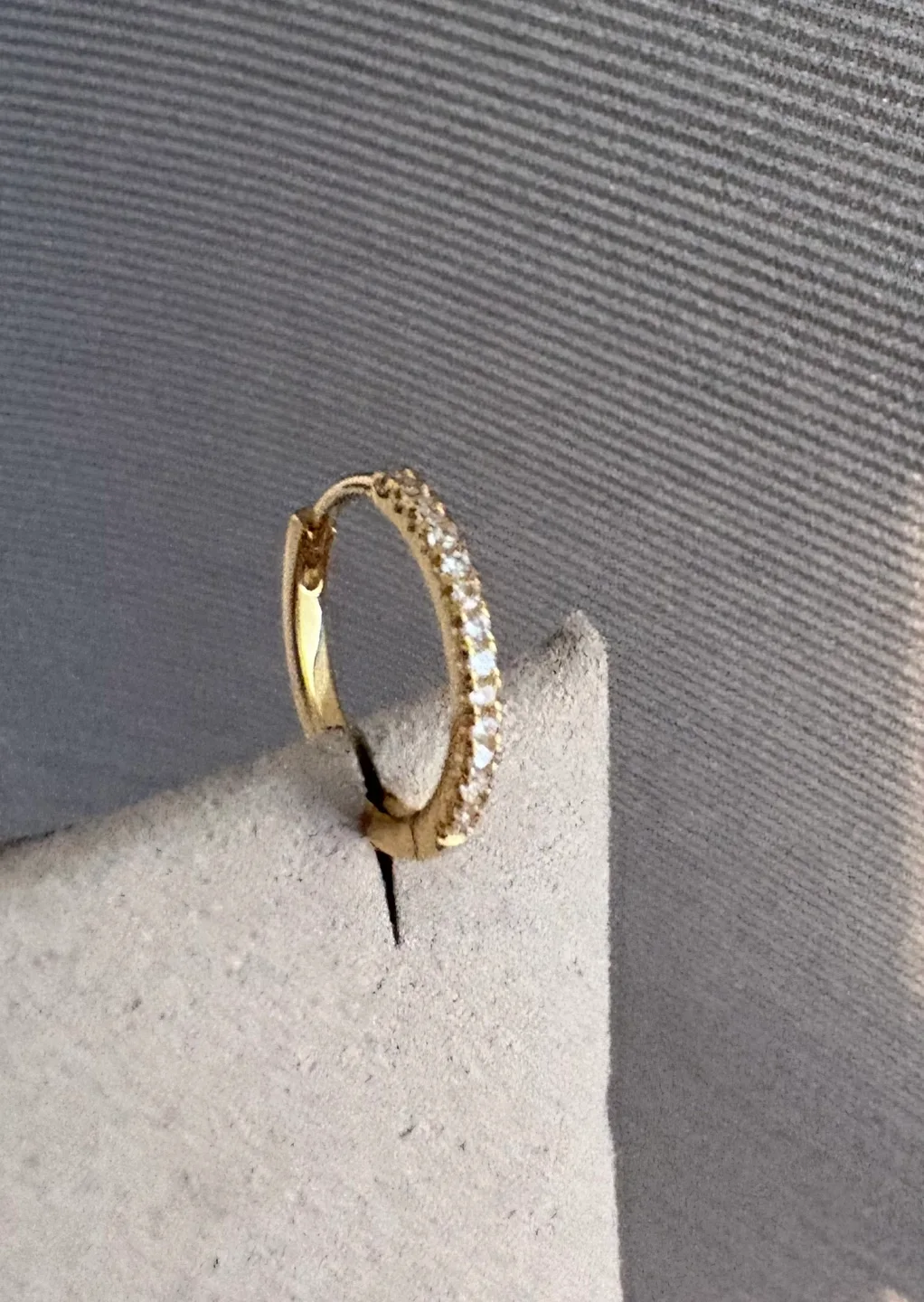 Gold plated Hoop Earrings with Cubic Zirconia‼️final price ! image indicator(2)