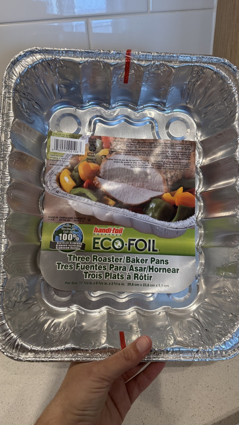 Foil baking pans