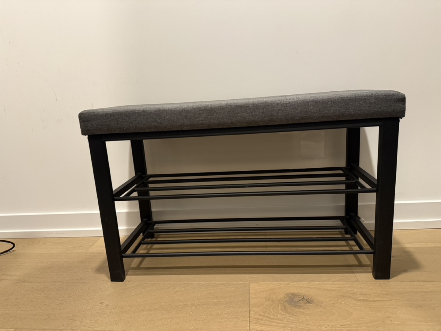 Shoe Rack Bench with Cushioned Seat - photo 3