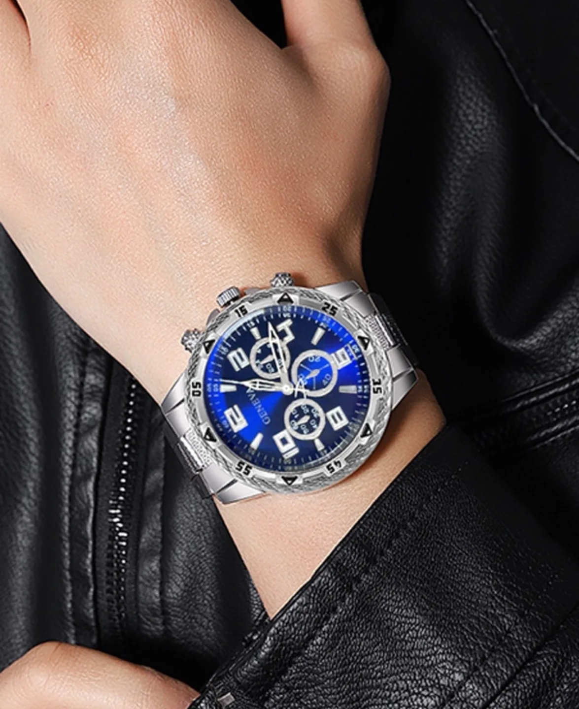 GENEVA Men's Chronograph Watch image indicator(5)