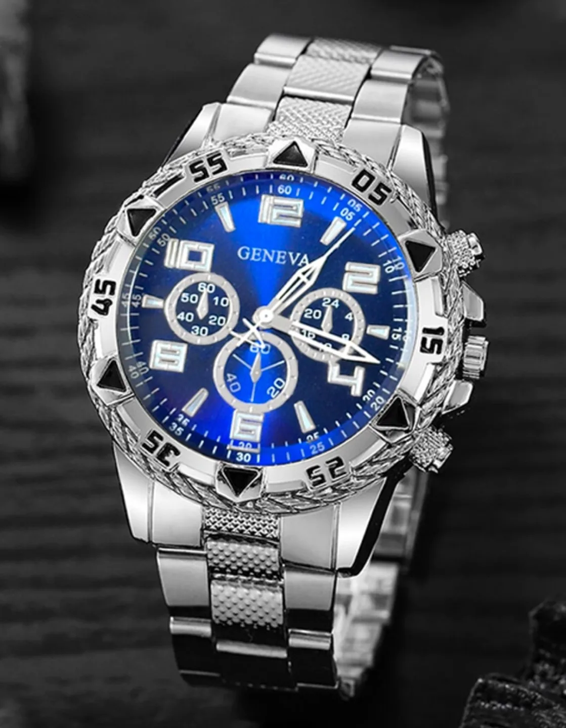 GENEVA Men's Chronograph Watch image indicator(4)