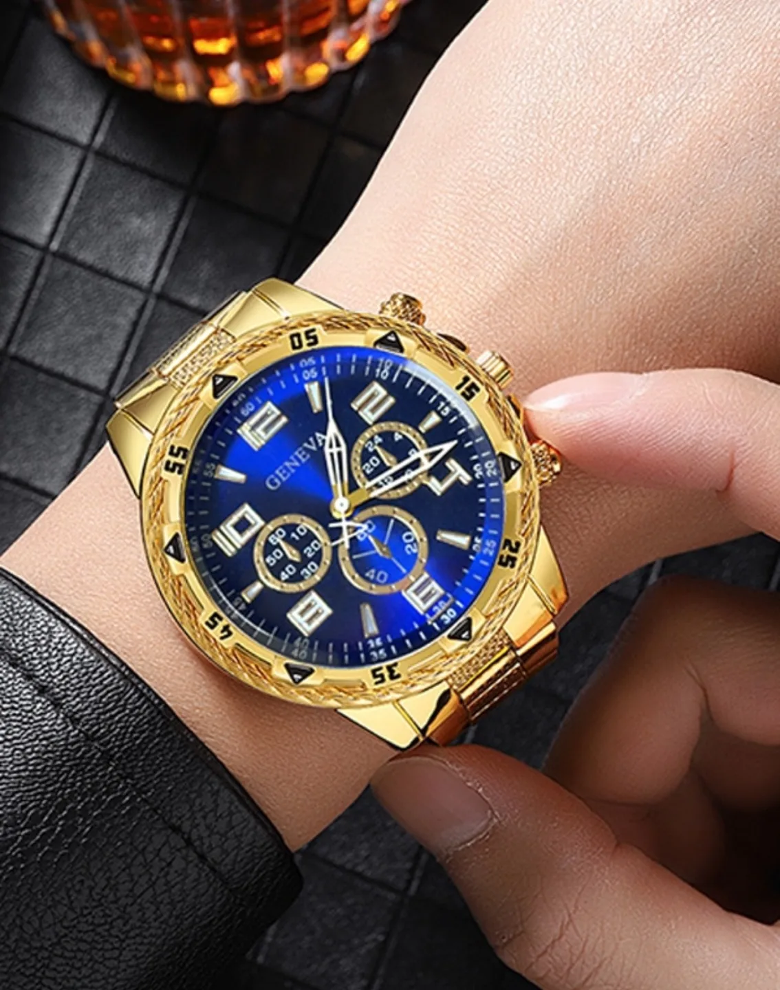 GENEVA Men's Chronograph Watch image indicator(2)