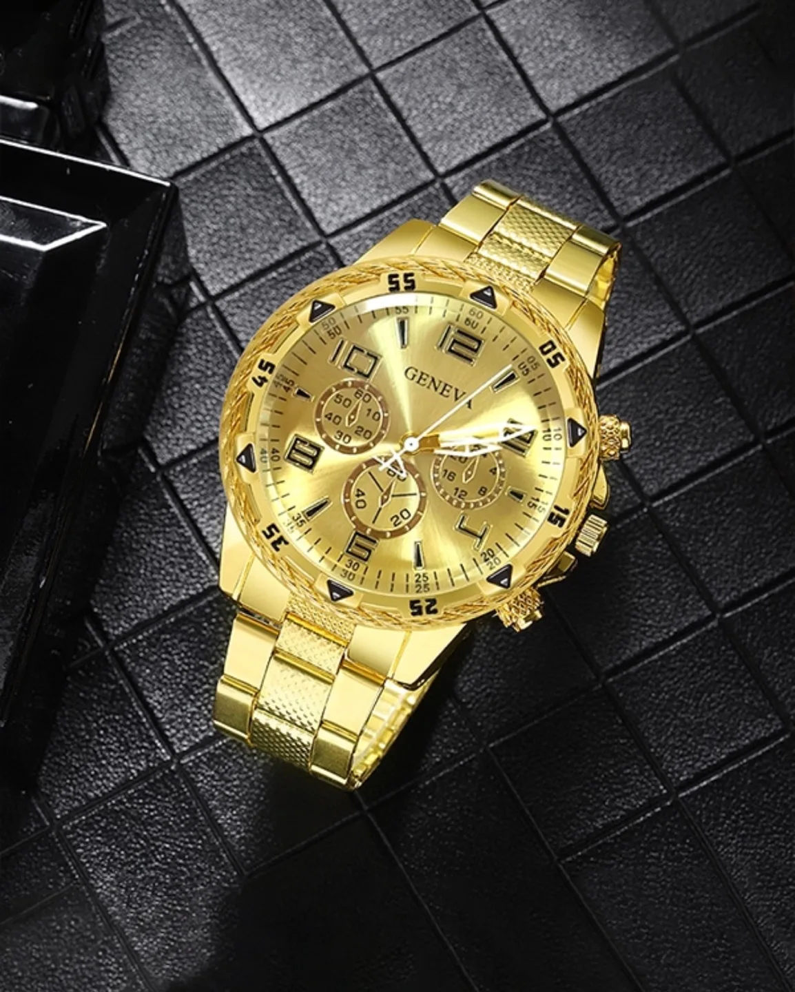 GENEVA Men's Chronograph Watch image indicator(7)