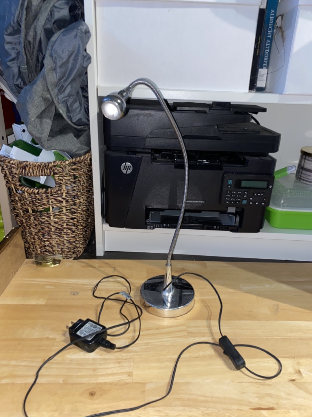 Ikea Flexible Gooseneck Silver Desk Lamp