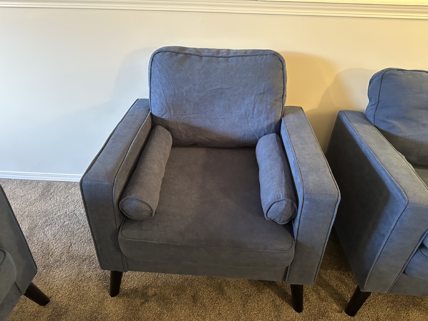 Lovely Blue Sofa set, Loveseat and Armchair - photo 3